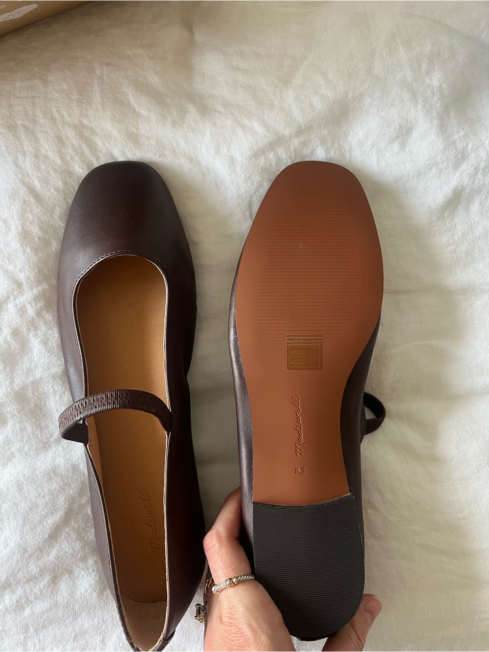 Madewell Greta Mary Jane Ballet Flat — Brown - Picture 4 of 4